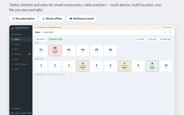 OwnDesk POS Restaurant